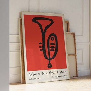 Rote Wandkunst, Musiktheater Geschenke, Retro Musik Wandkunst, druckbare Design, Musik Poster Sofort Download, trendige Wandkunst, Vintage Poster