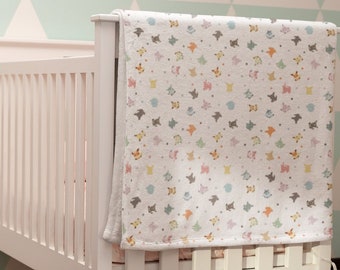 Anime Nursery Decor, Unique Baby Shower Gift for Gamer, Nerdy Retro Gamer Evolution Throw Blanket, Video Game Nursery