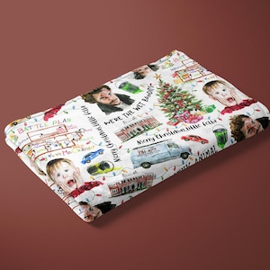 Home Alone Minky Christmas Blanket, Nostalgic 90s Movie Throw, Cozy Couch Velveteen Minky, Kevin McCallister Funny Holiday Decor