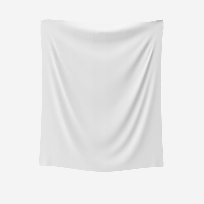 Korok Throw Blanket / White Zelda Blanket for Couch / Soft Woodland Cottagecore Link Baby Blanket / Videogame character gift ToTK BoTW image 6