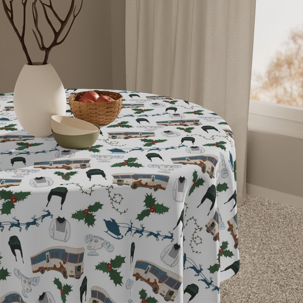 Christmas Vacation Tablecloth / Funny Holiday Movie Home Decor / Unique Xmas Decorations