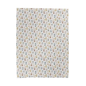 May include: White fabric with a repeating pattern of colorful cartoon animals. The animals are in various poses and have different facial expressions. The fabric is perfect for crafting projects, quilting, or making clothing.