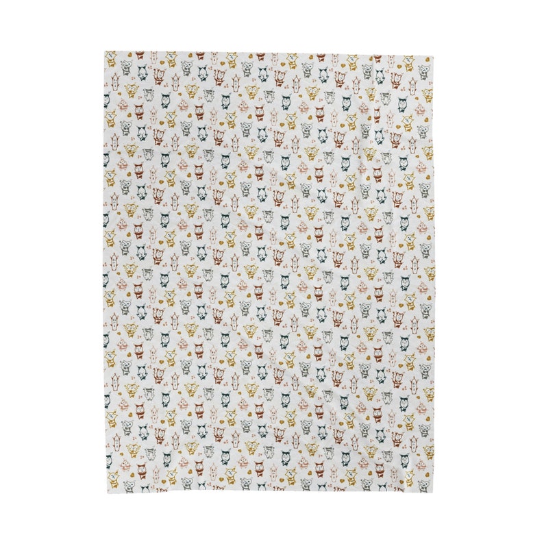 May include: White fabric with a repeating pattern of colorful cartoon animals. The animals are in various poses and have different facial expressions. The fabric is perfect for crafting projects, quilting, or making clothing.