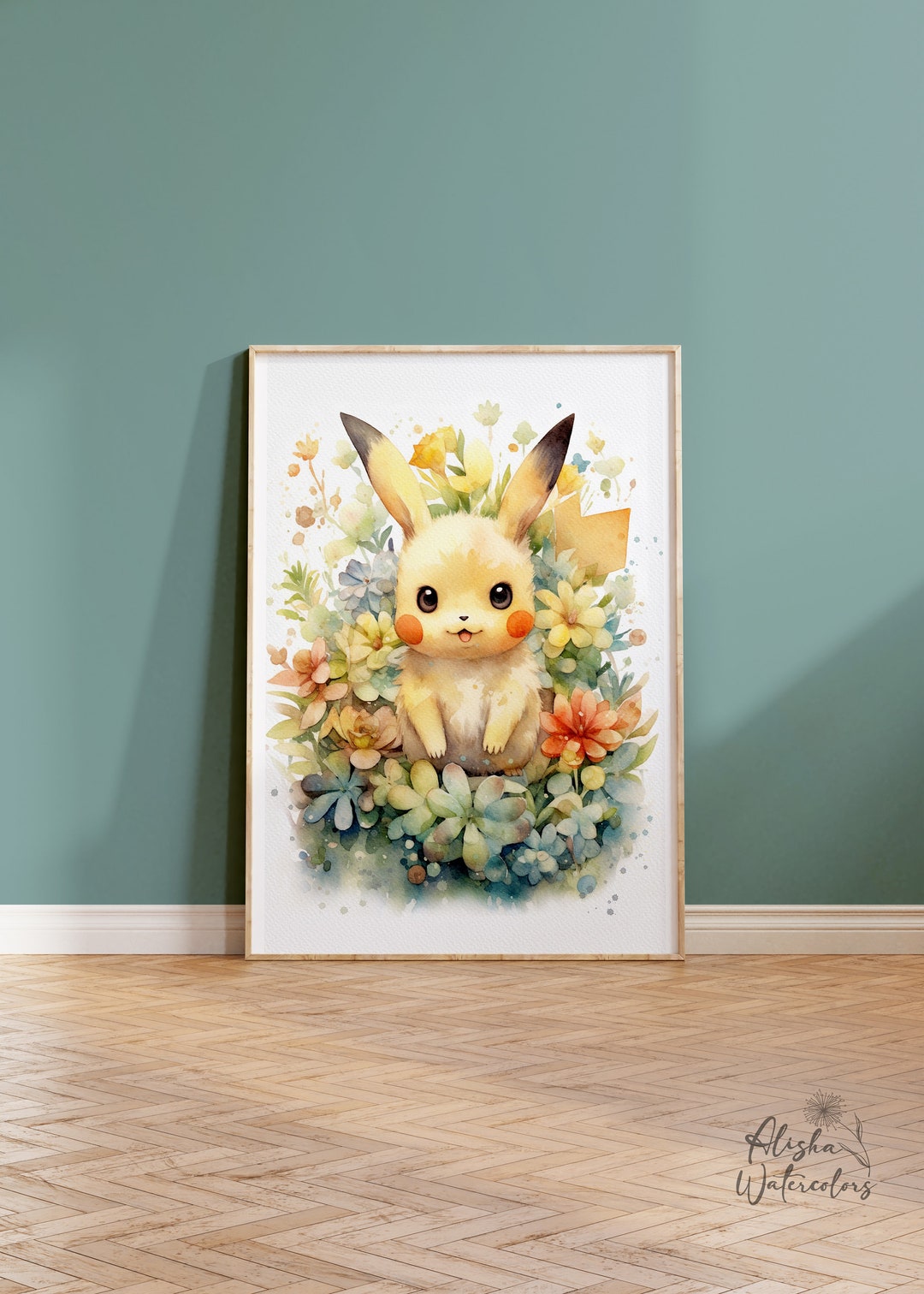 Cute Anime Character Poster, Nerdy Wall Art Decor, Cute Unique Nursery