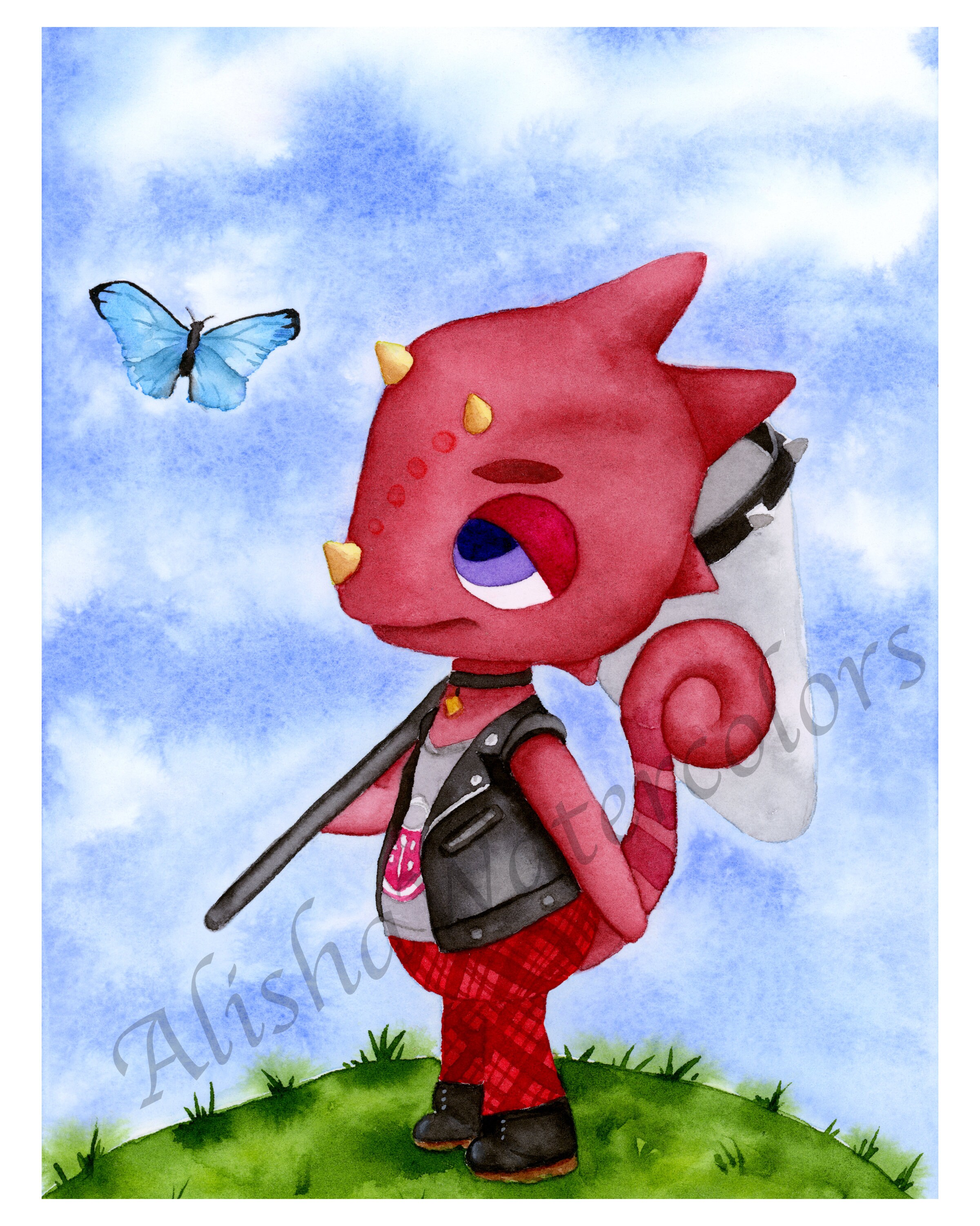 Flick Animal Crossing Art Print / Animal Crossing New Horizons | Etsy