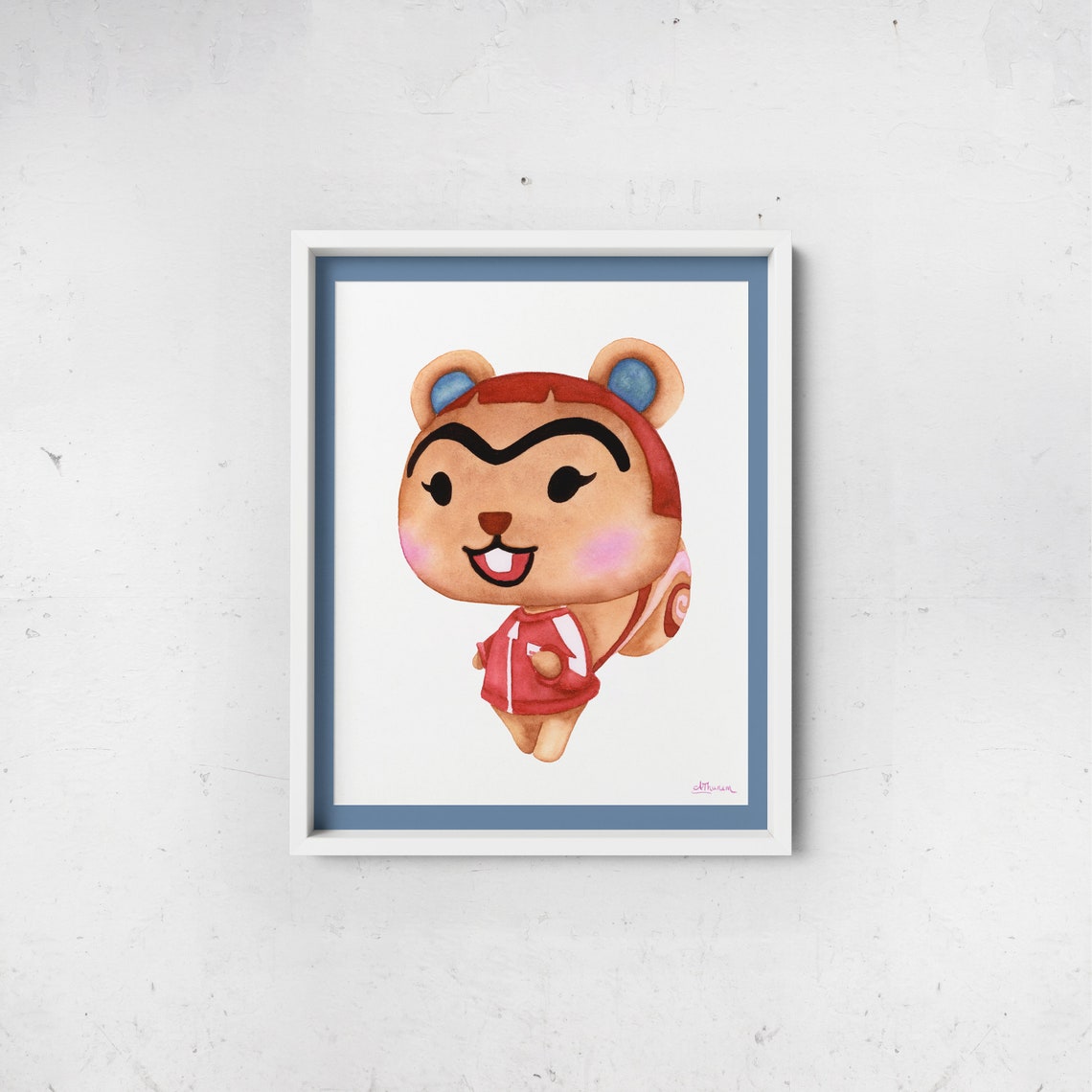 Hazel Animal Crossing Print / New Horizons / New Leaf / Etsy