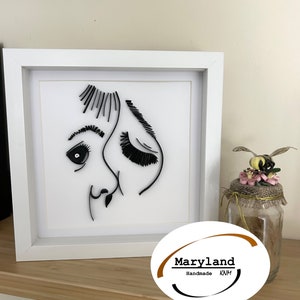 I Love my Mother! Paper Quilling Wall Art. Quilling picture. Home Decor. Handcrafted Wall Art. For Mother&#39;s Day