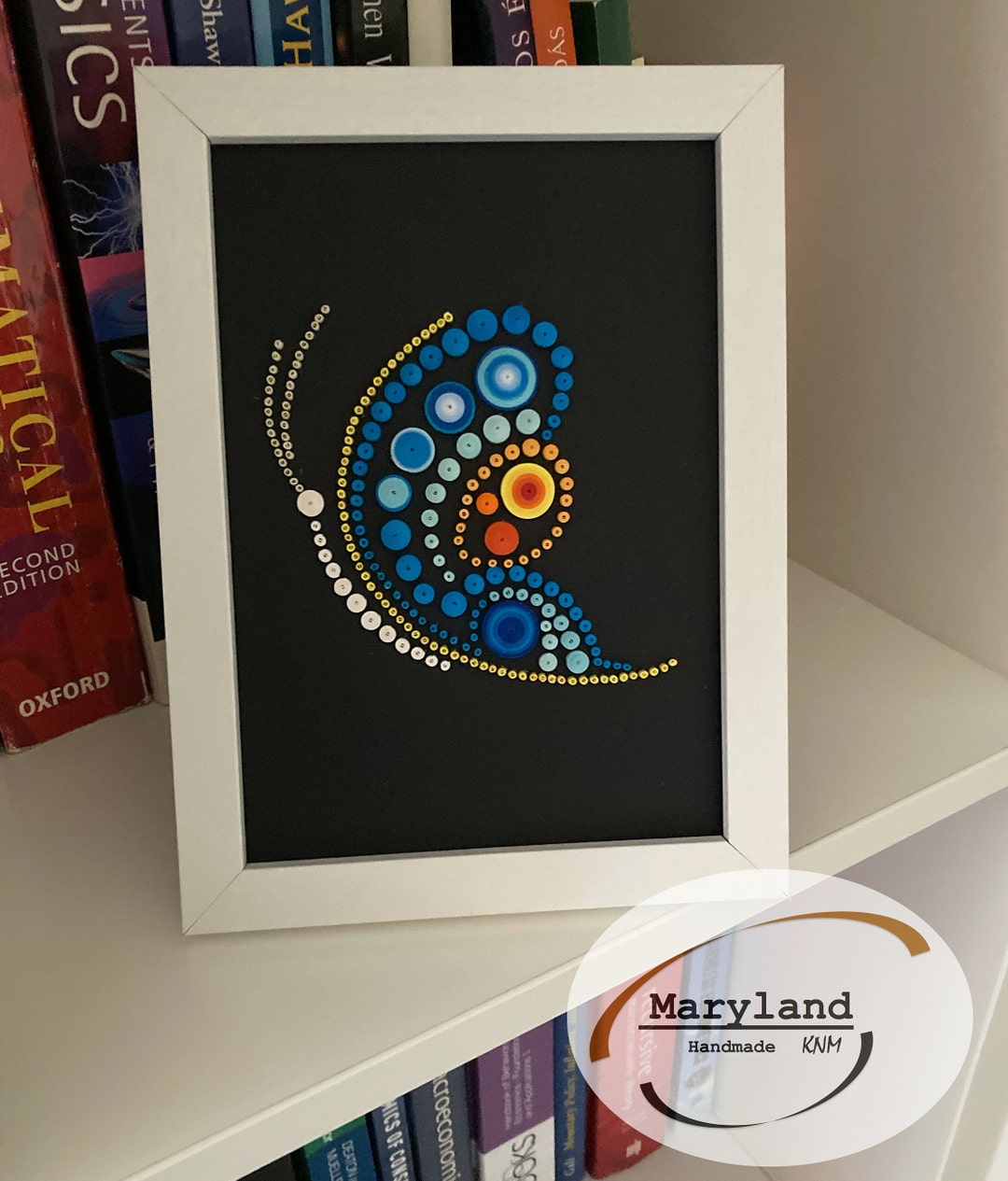 Paper Quilling Butterfly, Framed 3D Wall Art - Etsy
