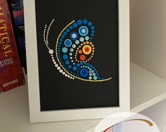 Paper Quilling Butterfly, Framed 3D Butterfly, Wall Art, Home décor,  Gift, Children&#39;s room decorations