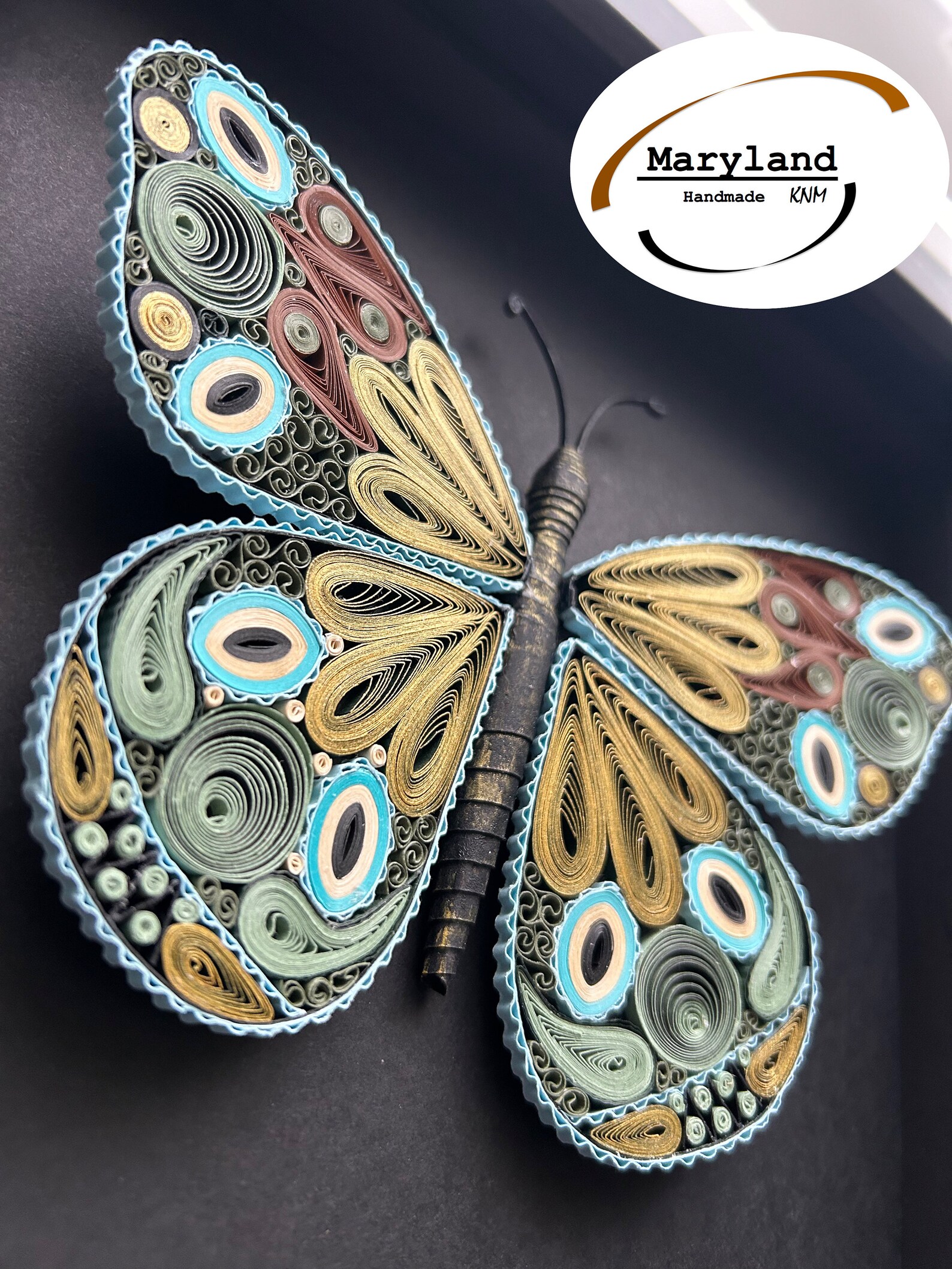 Paper Quilling Butterfly, Framed 3D Butterfly, Butterfly Wall Art ...