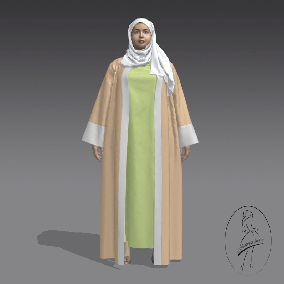 PDF Abaya Sewing Pattern Size L, XL, XXL Etsy