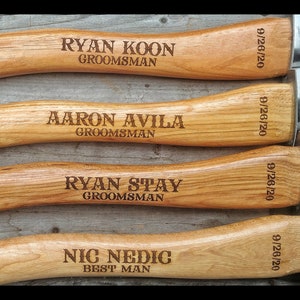 Custom Engraved Axe, Personalized Hatchet, Custom Hunting Ax, Outdoors Man Gift, Groomsmen Gift, Fathers Day Gift, Best Man Gift, Hatchet image 6