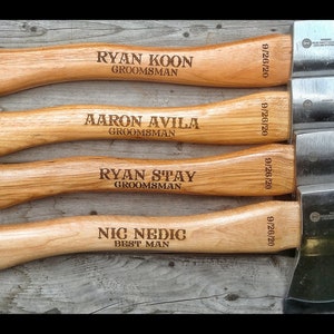 Custom Engraved Axe, Personalized Hatchet, Custom Hunting Ax, Outdoors Man Gift, Groomsmen Gift, Fathers Day Gift, Best Man Gift, Hatchet image 4
