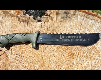 Custom Engraved Machete, Personalized Machete, Custom Engraved Knives, Outdoors Man Gift, Groomsmen Gift, Fathers Day Gift, Best Man Gift