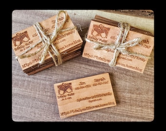 Wood Business Card, Business Card, Custom Business Card, Business Stationary, Personalized Cards, Laser Engraved, Wooden Business Card, Card
