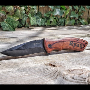 Gentleman&#39;s Knife, Personalized Knife, Outdoorsman Gifts, Groomsmen Gift Knife, Pocket Knife, Engraved Knife, Knife Gift, Wedding Gifts
