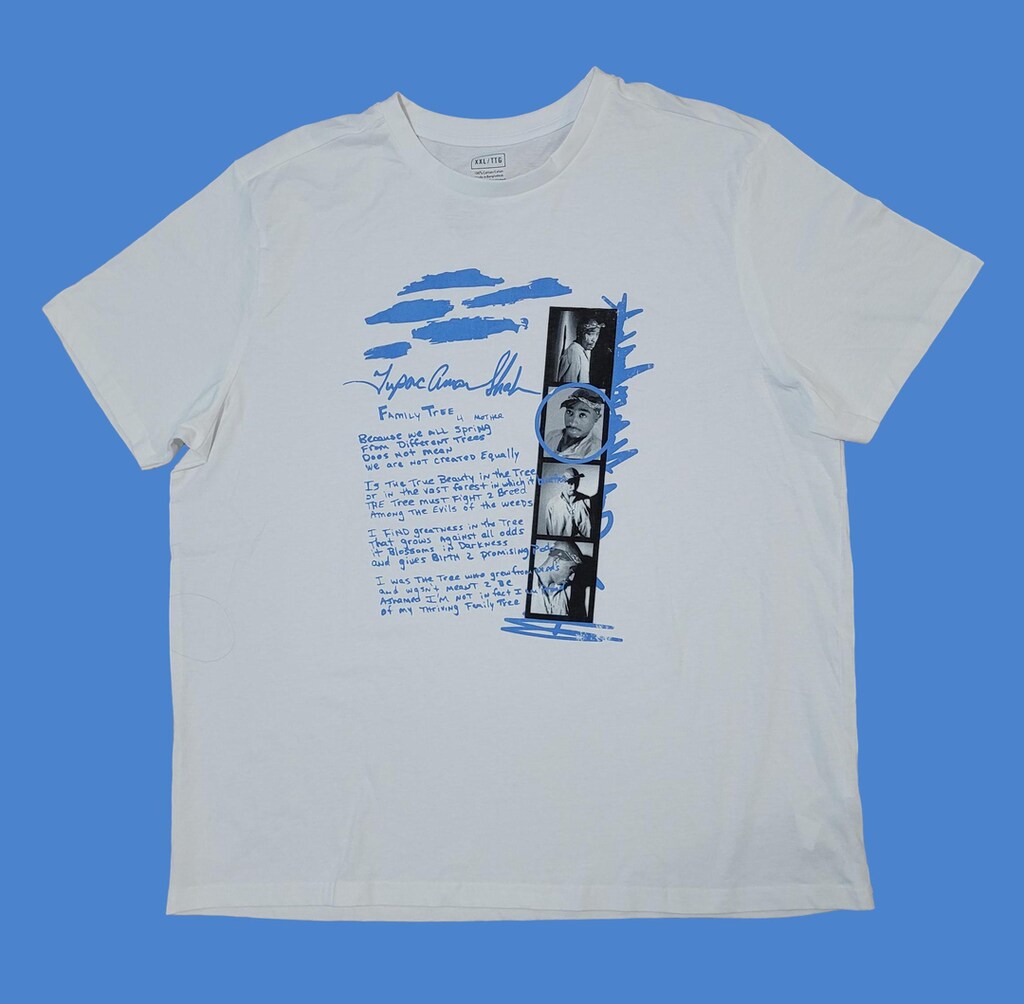 T-shirt Tupac 2Pac Family Tree | Ufficiale Uomo Nero | Cotone Morbido, Taglie S-XXL
