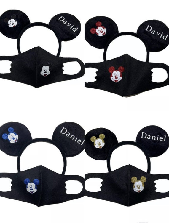Mickey Mouse Masks Kids Reusable Mickey Mouse Face Masks Etsy