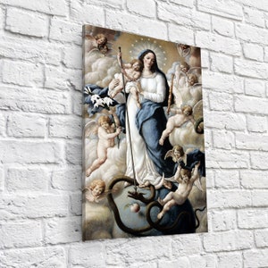 The Assumption with Baby Jesus Canvas Wrap