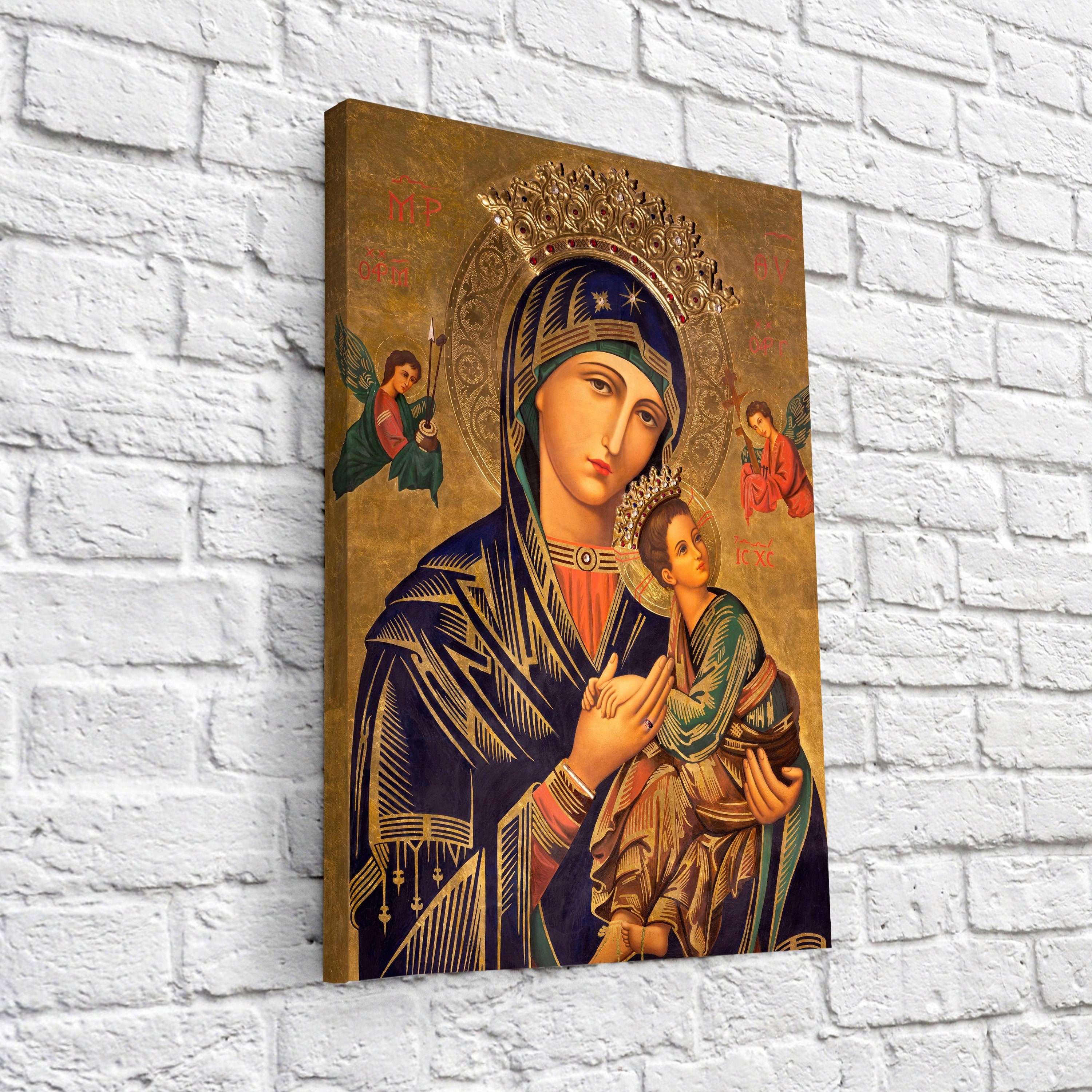 Our Mother of Perpetual Help Canvas Art, Virgin Mary Painting, Blessed ...