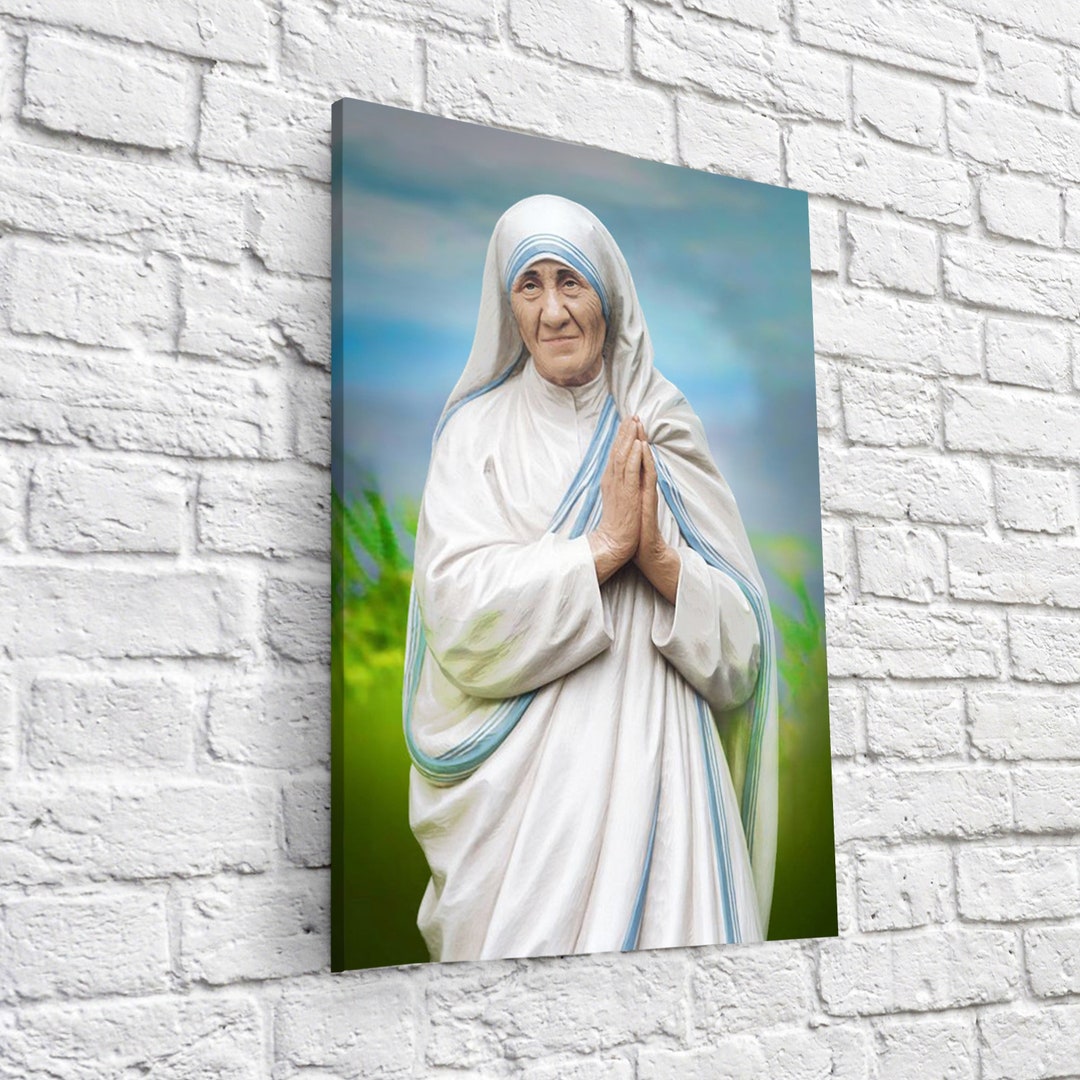 St. Mother Teresa of Calcutta Canvas Wrap - Etsy