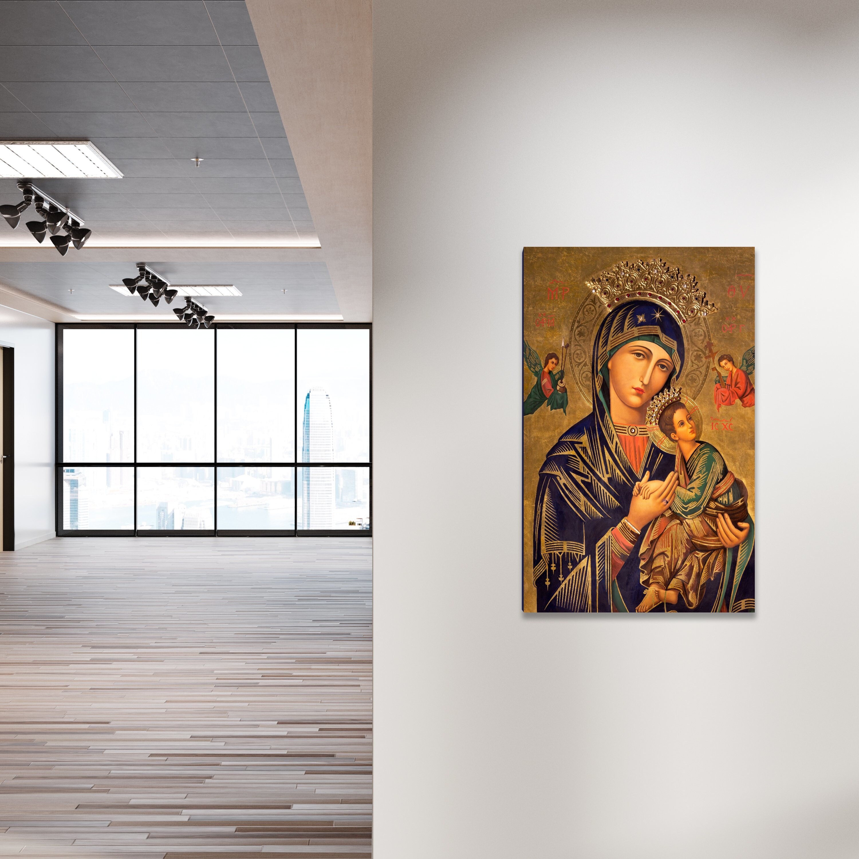 Our Mother of Perpetual Help Canvas Art, Virgin Mary Painting, Blessed ...