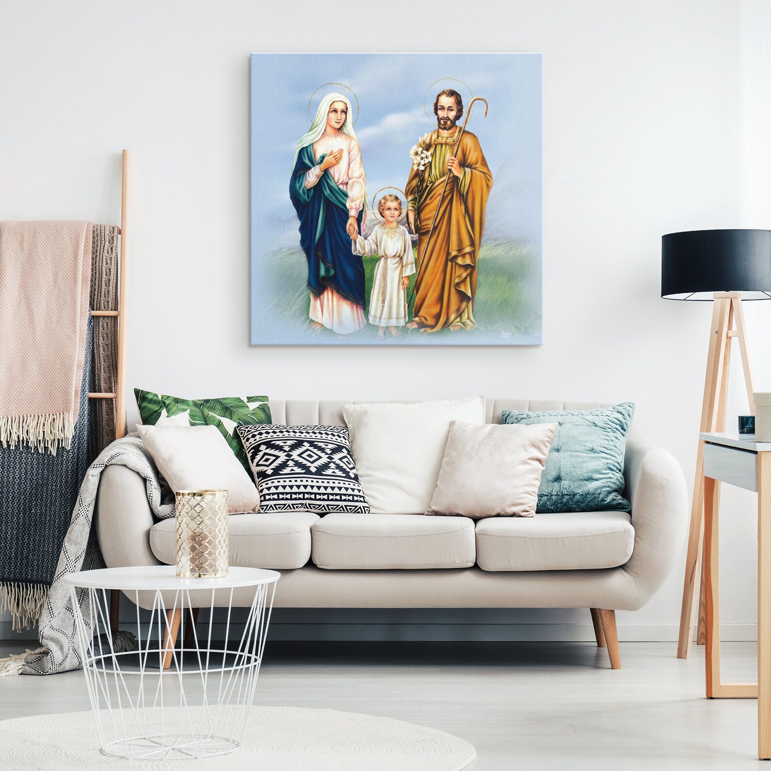 Holy Family of Nazareth on Canvas Art Holy Family Picture - Etsy