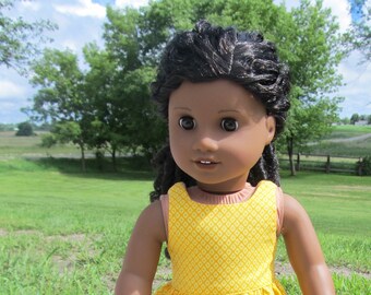 Summer doll apparel Summer/'s Here 18 inch doll outfit Handmade doll dress Sundress Summer sundress