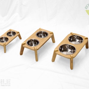 Raised Wooden Pet Bowl Stand: Ergonomic Feeding Station
