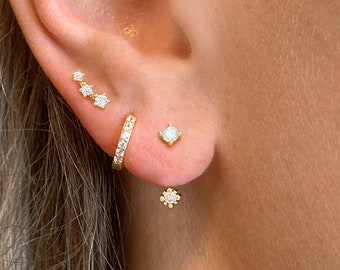 Gold Ear Jacket Earring Dainty Jewelry Dainty Gold Earrings Ear JAcket Gold Unique Jewelry Ear Climber Trending Jewelry