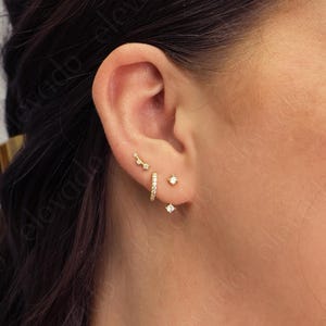 Set di orecchini Everyday di Elevado • orecchini semplici perfetti per lei • regalo per lei • orecchini a cerchio e a bottone