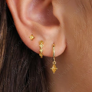 Topaz Everyday Earring Gift Set • Topaz hoop earrings • Topaz studs • gift for her • minimalist jewelry • gift set