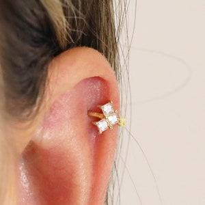 Boucles d'oreilles cartilage à chevrons 18 g • boucles d'oreilles tragus • minuscules créoles • boucles d'oreilles cartilage • créoles hélicoïdales • petits créoles