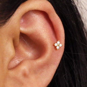 Tiny flat back earrings on sale