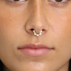Blumen Septum Hoop Ohrring, Nasenring, Conch Hoop, Hoop Ohrring, 16G/18G Clicker Creolen • Daith Ring • Tragus • Turm