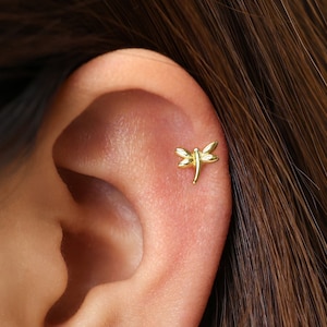 Dragonfly tragus earring hotsell
