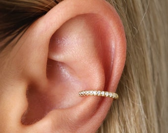 Verharde Conch Hoop • Fake Conch Piercing • Oor Cuff • Oorbel Geen piercing nodig • Gouden/Zilveren Ear Cuff • Elevado Sieraden