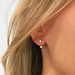 Front Back Earrings • ear jacket • dainty ear jacket • gold earrings • ear jacket earrings - minimal earring • cz ear jacket • ear jacket