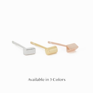 Geometric Set of 3 Studs • small stud earrings • dainty earrings • gold stud earrings • cartilage earrings • minimalist earrings