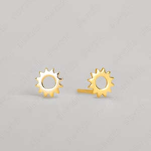 Tiny Sun Stud Earrings • dainty earrings • sun earrings • tiny stud earrings • small stud earrings • minimalist earrings