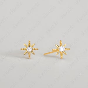 Tiny Star Stud Earrings • CZ dainty earrings • star earrings • tiny stud earrings • small stud earrings • minimalist earrings