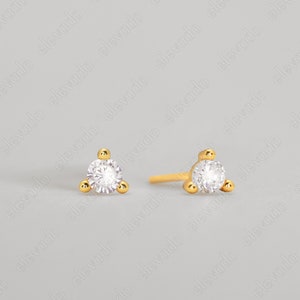 Tiny Stud Earrings • dainty earrings • gold studs • small stud earrings • minimalist earrings • silver stud earrings
