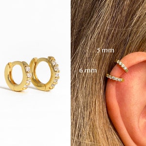 18G Tiny Cartilage Hoop Earrings • tragus earrings • tiny hoop earrings • cartilage hoop earrings • helix hoop • small hoop
