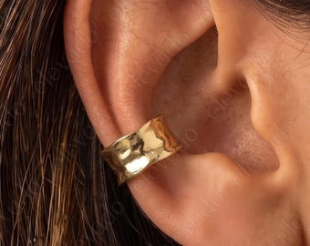 Pendiente grueso para la oreja • Pendiente sin perforación • Pendiente dorado para la oreja • Pendiente sin perforación • Piercing falso de hélix • Pendientes • Piercings falsos