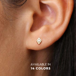 Zierliche Ohrstecker • kleine CZ zierliche Ohrringe • Gold Ohrstecker • kleine Ohrstecker • Minimalist Ohrringe • Silber Ohrstecker