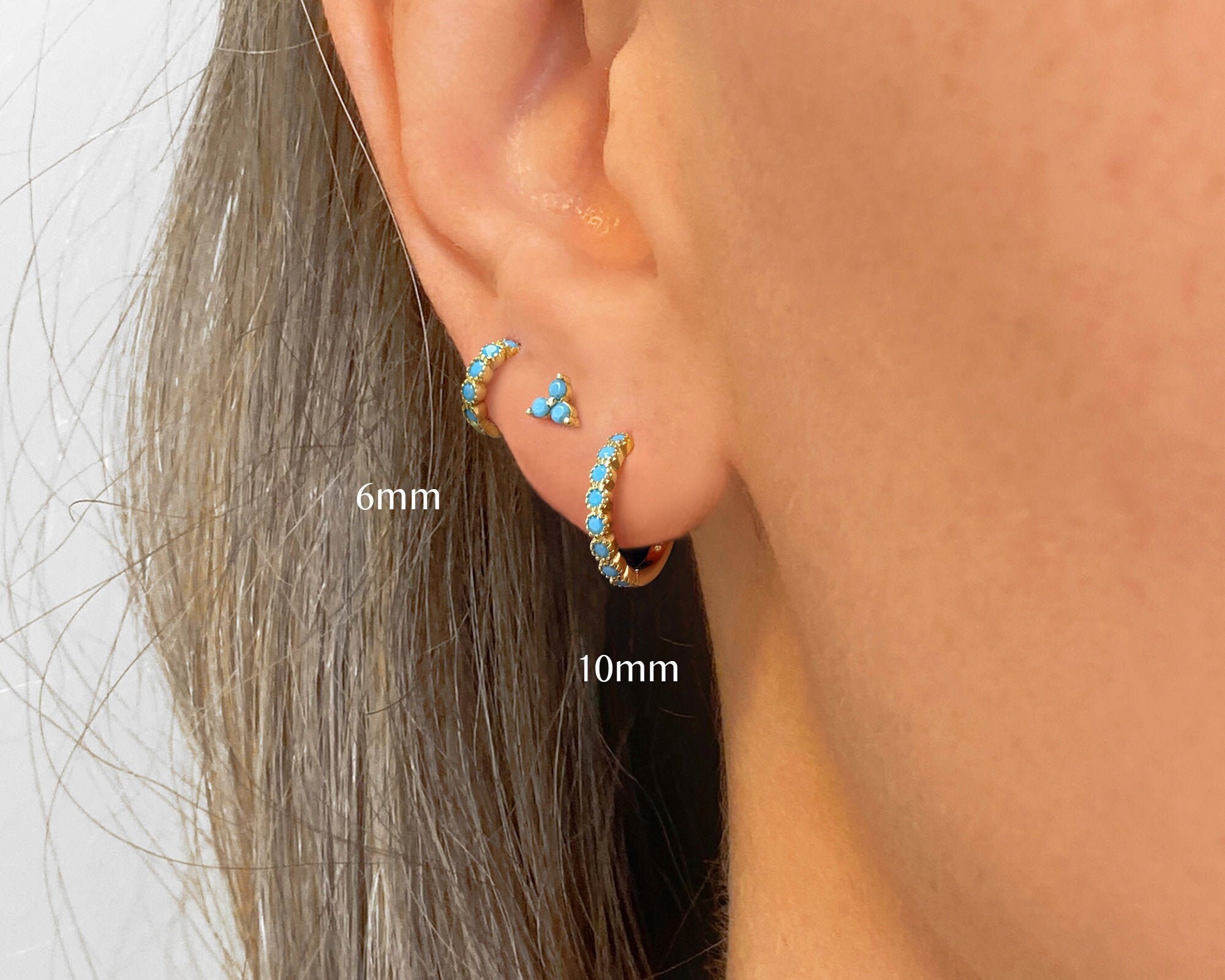 Hex Hoop Earrings Hexagon Earrings Hoop Earrings Etsy