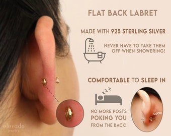 The Flat-Back Earrings from  That Are Comfortable for Sleeping