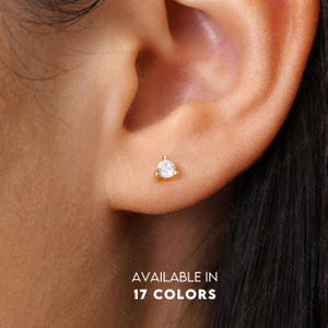 Tiny Stud Earrings • dainty earrings • gold studs • small stud earrings • minimalist earrings • silver stud earrings