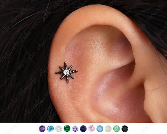 Piercing De Téton Or Blanc 18 Carats Avec Boules (1,2mm). - Piercings - 5