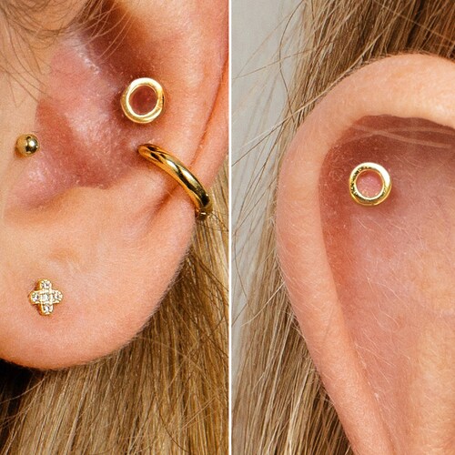 Tiny Climber Stud Earrings Earrings Studs Tiny Stud Etsy